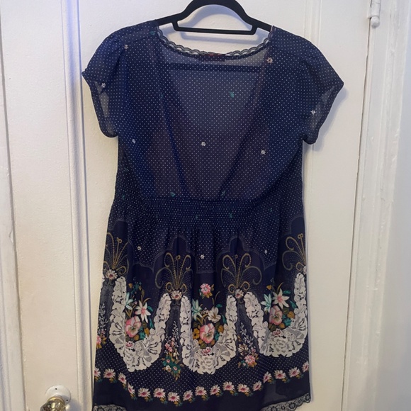 Blue babydoll tunic or dress - Picture 2 of 2